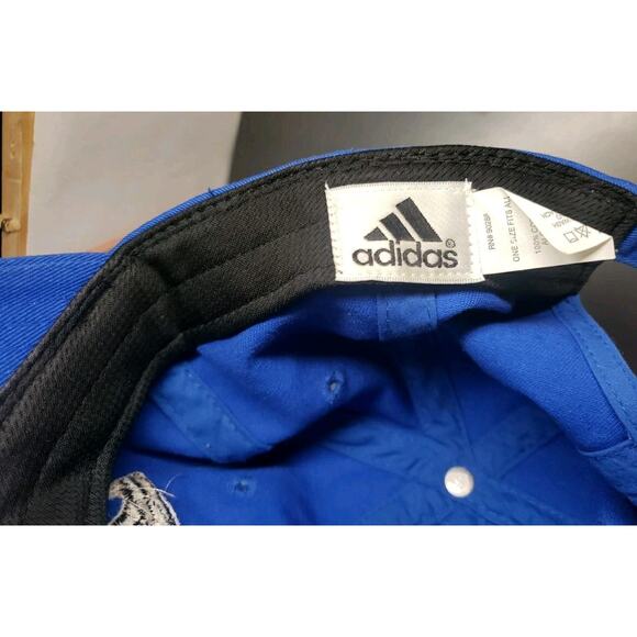 Adidas Carolina Panthers NFL Football Blue Strapback Hat OSFA Promo Cap NFC - Picture 6 of 7